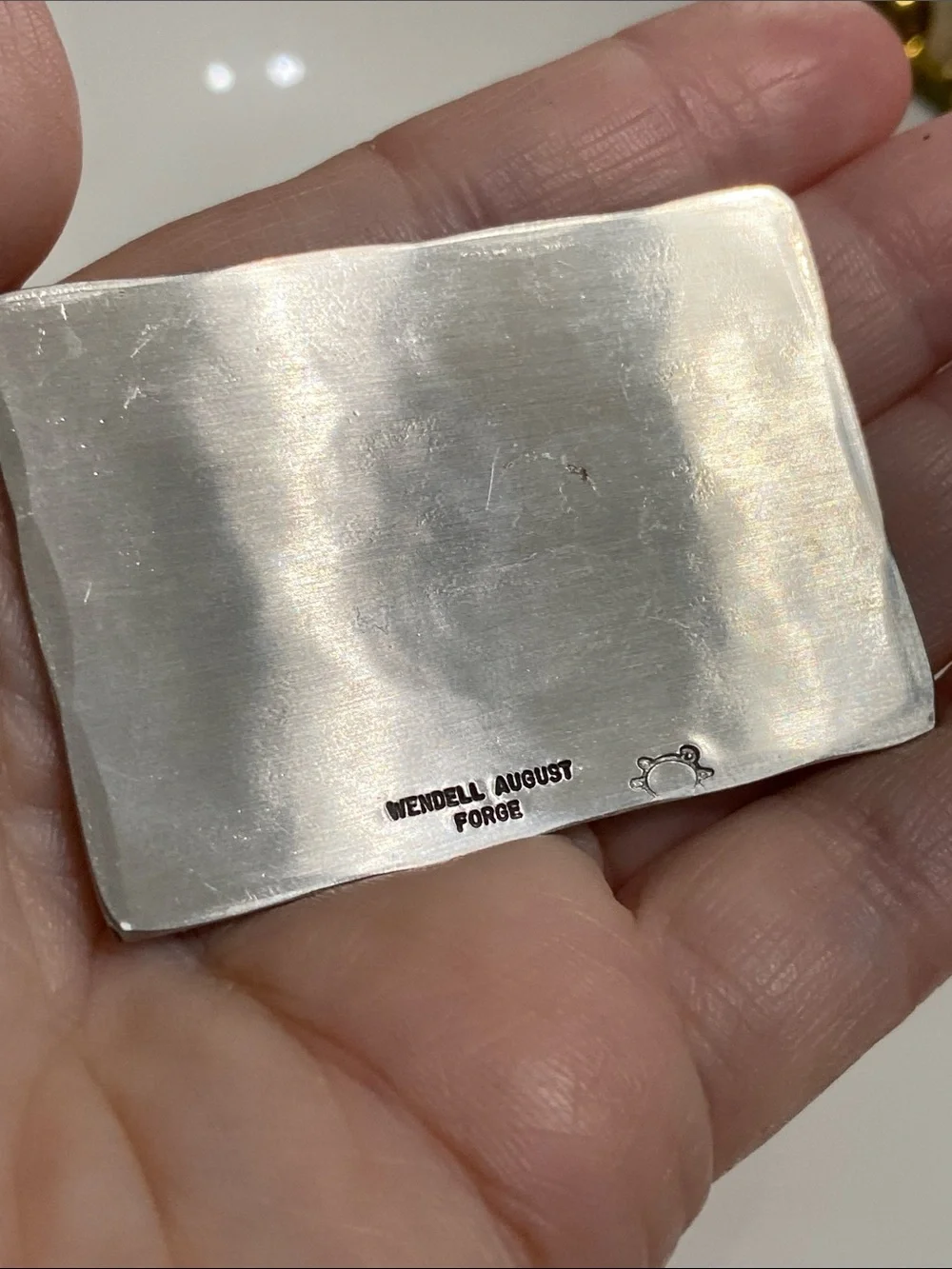 Monogrammed G Silver Money Clip and Gold Locket Set